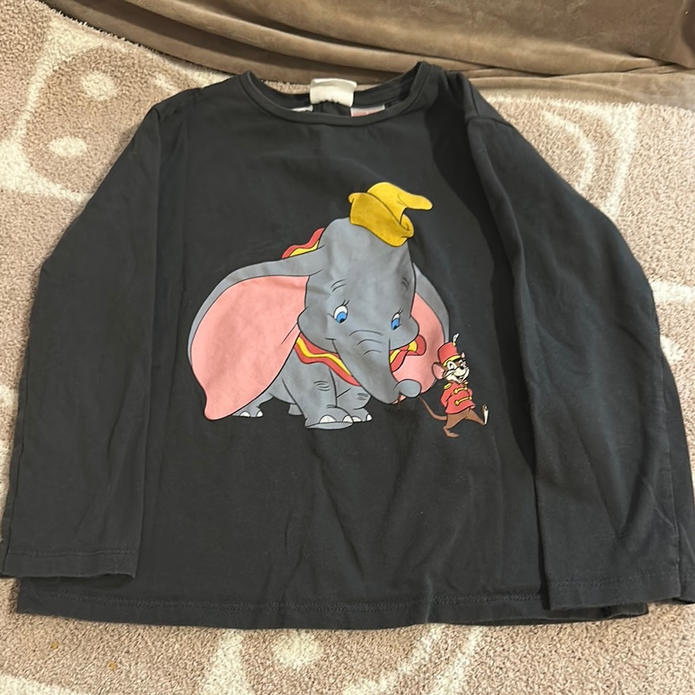 Kids Black Dumbo Zar Long Sleeve Shirt
